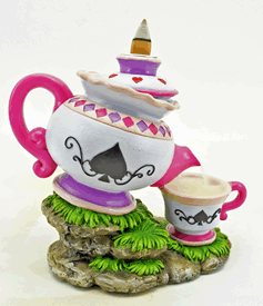 Alice in Wonderland Tea Pot Back Flow Incense Burner